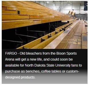 Bison Bleacher wood staying local – April 2014