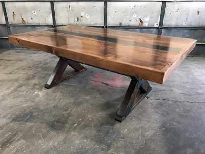 Custom Reclaimed Wood Dining Tables Wood And Metal Tables