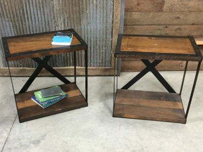Custom X-Brace Bed Side Tables