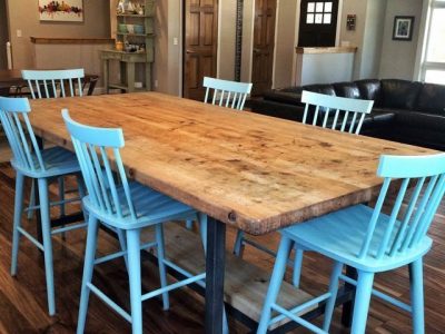 Custom Reclaimed Wood Dining Tables Wood And Metal Tables