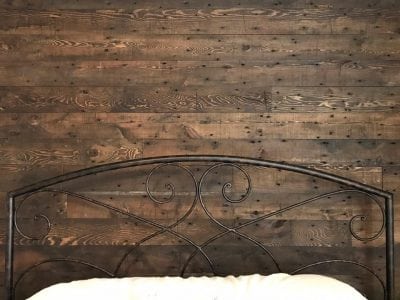Dark Walnut Reclaimed Wood Wall Paneling
