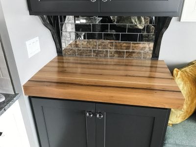 Reclaimed Light Colored Beech Hardwood Countertop